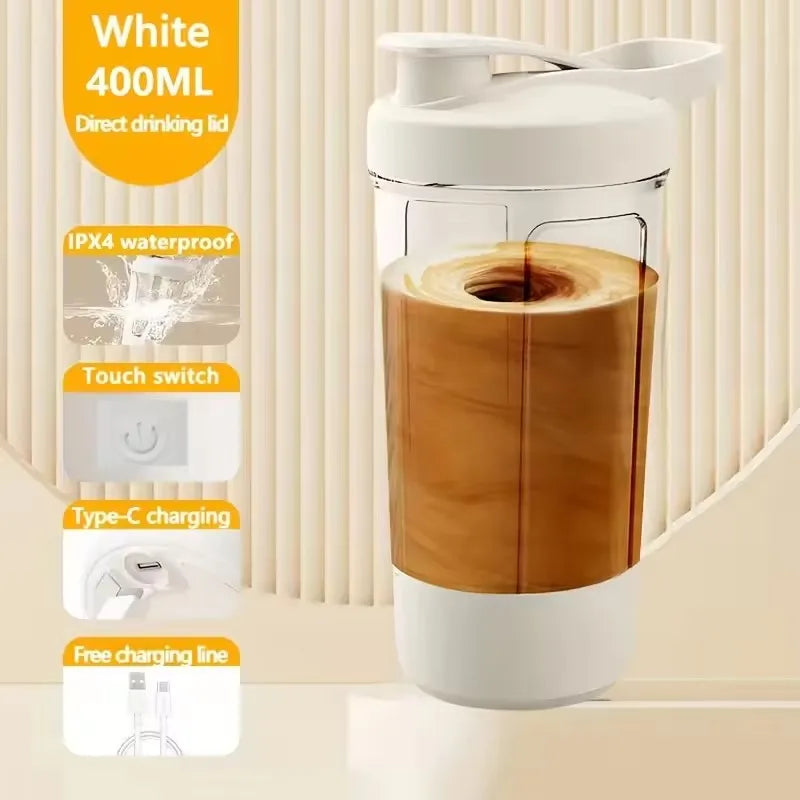 Electric Blender Cup Portable Blender Cup Milk Powder Protein Powder Blender Automatic Shaker Cup Home Travel Outdoor Sports Gym